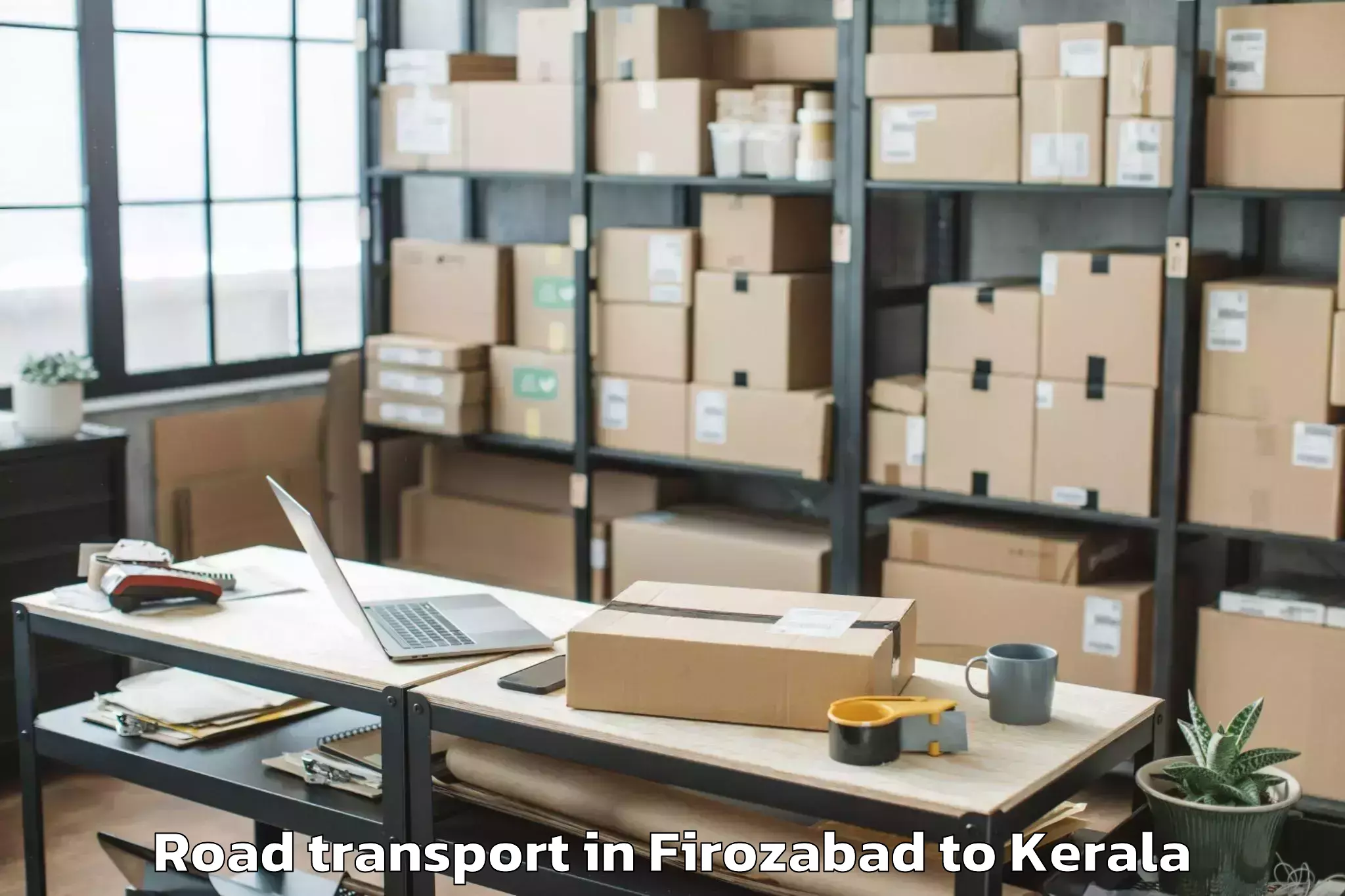 Book Firozabad to Mannarakkat Road Transport